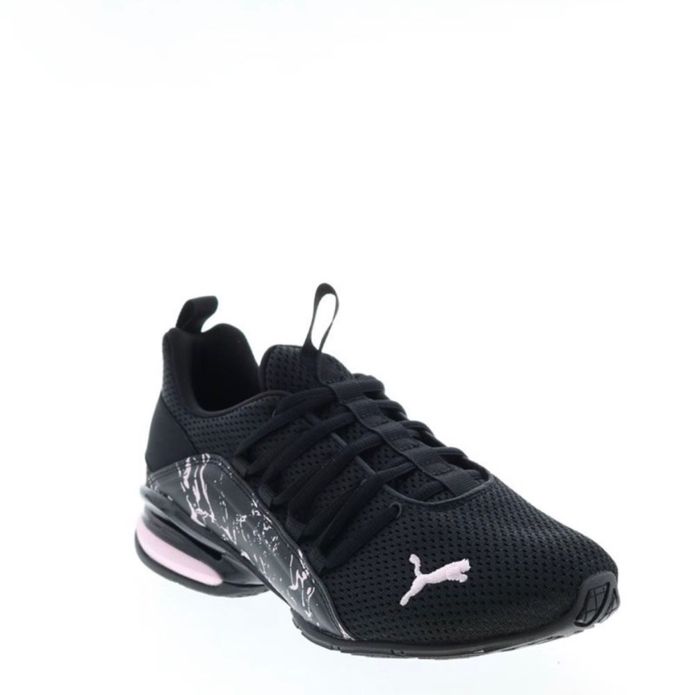 Puma Womens Axelion Marble Black Shoes (NWOT)